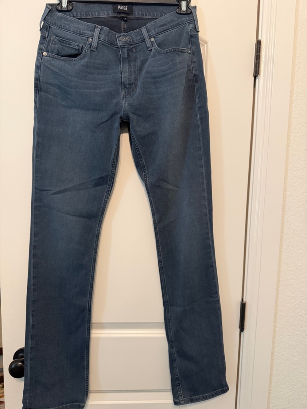 PAIGE Men’s Midnight Blue Straight Jeans
